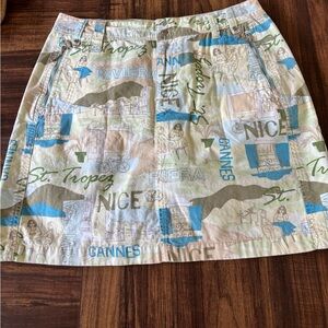 French Cuff French Resort Skort Skirt Sz Sm 4